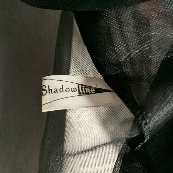 Vintage Shadow Line Chiffon Peignoir Lingerie Gown Size Medium - Picture 7 of 8